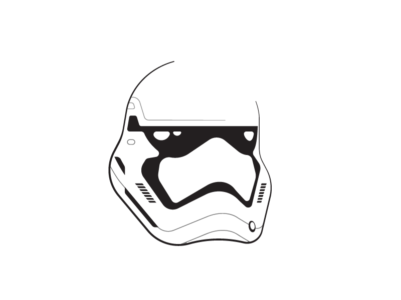 how to draw a first order stormtrooper