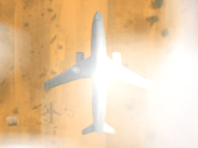Plane Top View after effects animation camera compositing flare logo motion motiongraphics sunlight