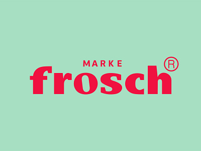 Frosch Logo Redesign Concept branding logo minimal rebrand typographic