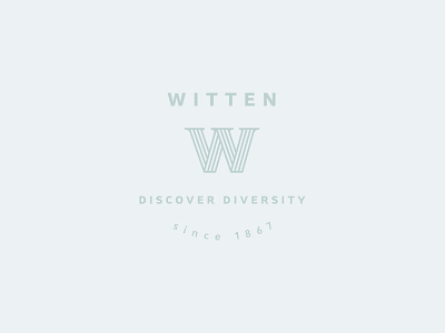 Witten Logo Concept Design branding icon logo minimal typographic