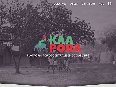 Dribble Kaapora creative decentralised education permaculture portal responsive social website