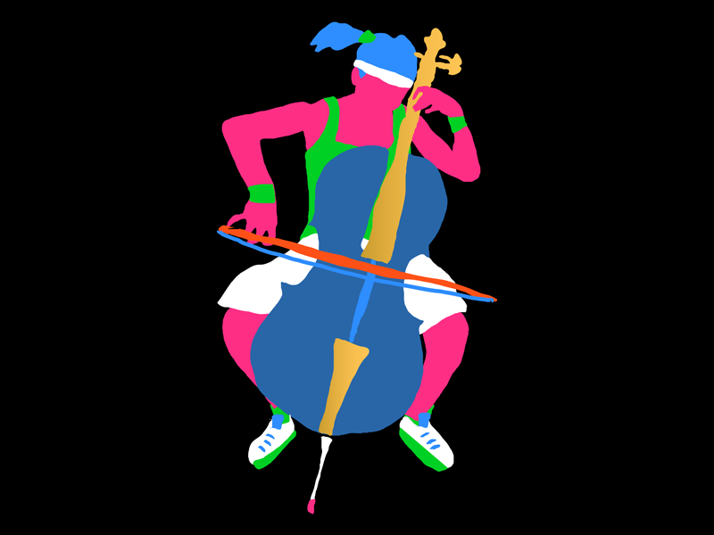 Club Atlético Sujatovich - Illustration argentina buenos aires cello fluo illustration tennis vector