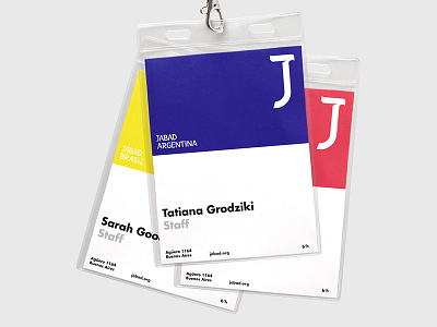 Jabad - ID argentina branding card holder identity jabad type typography