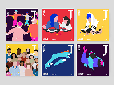 Jabad - Instagram posts argentina branding card holder identity illustration instagram jabad post type