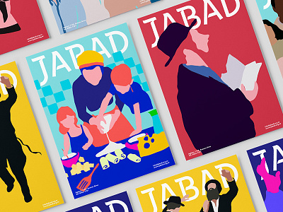 Jabad - Mag Covers argentina branding colors cover identity illustration jabad magazine type