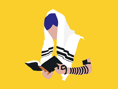 Jabad - illustration argentina culture identity illustration instagram jabad jewish post pray religion vector yellow