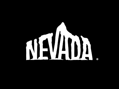 Logo Nevada argentina buenos aires collection custom identity logo logotype los caballos marca mark mountain wordmark