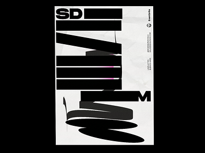 sdm poster argentina black buenos aires graphicdesign identity logo logotype los caballos marca poster typography