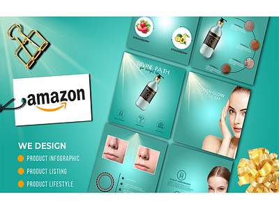 Amazon Infographic amazon infographic amazon lifestyle app branding design graphic design illustration logo typography ui ux vector