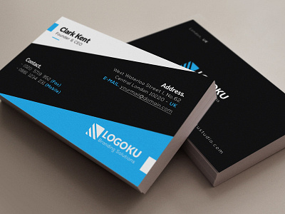 Free Corporate Business Card Template (Vertical & Horizontal) business card corporate free template horizontal psd vertical