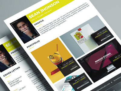 Jobster Resume Template (Yellow)