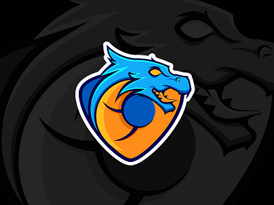 Blue Dragon Logo (Ai & Eps files) blue dragon esport free freebie gaming logo mascot sport template