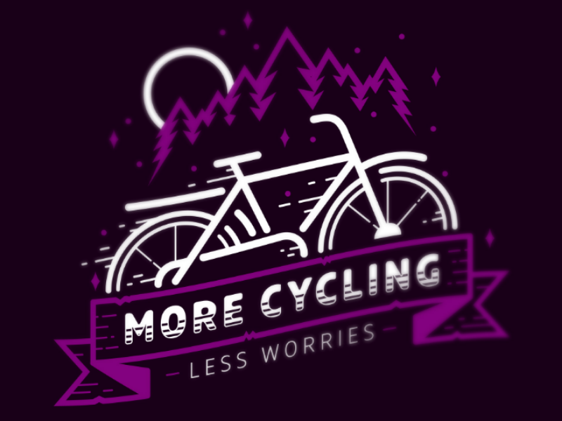 More Cycling dark purple purple night city bike bicycle bike