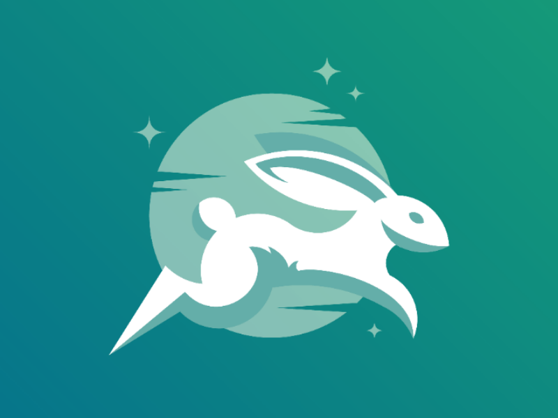 Go Rabbit psd eps ai freebies free template logo illustration vector bunny rabbit
