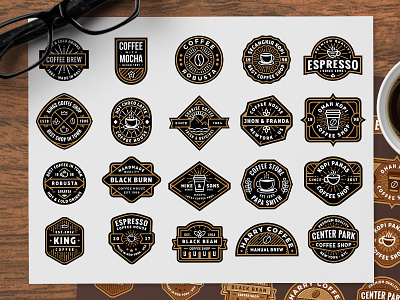 Free Coffee Shop Logos (part 2) by iBrandStudio on Dribbble