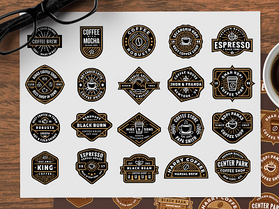 Free Coffee Shop Logos (part 2) ai badge coffee eps free freebie logo shop vector