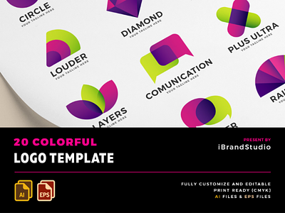 20 Colorful Logo Template colorful free freebies logo template