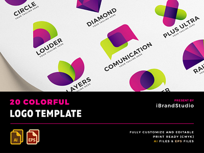 20 Colorful Logo Template