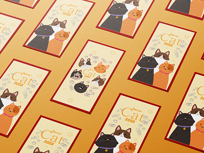 Year of Cat's Lucky Money Envelope 2023