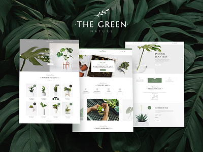 Thegreen_shop design illustration ux web