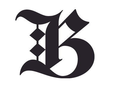 Blackletter B blackletter lettering