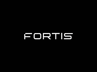 Fortis black branding custom type fender fortis identity logo sans serif speakers type typography workmark