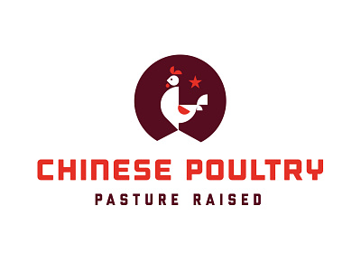 Chinese Poultry Concept logo #1 brand identity chicken china chinese concept farming farms logo organic pasture poultry raised