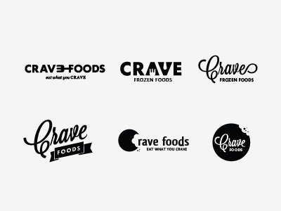 Crave Foods rebranding comps branding comps crave food frozen