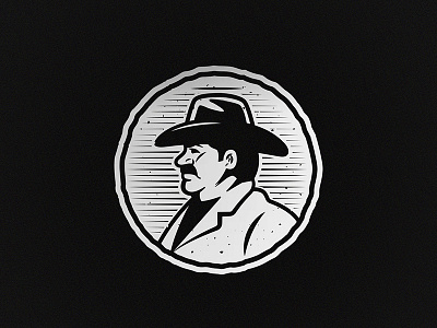 Padrino Logo brand face identity illustration logo mexican portrait sideview sombrero tequila