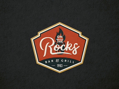On the Rocks bar grill brand identity branding case study design drawing drinks illustration logo typography