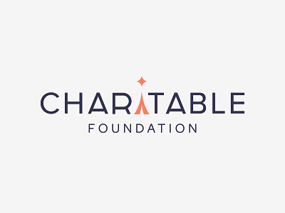 Charitable Foundation logo branding charity company foundation hope icon identity logo purity stars vector