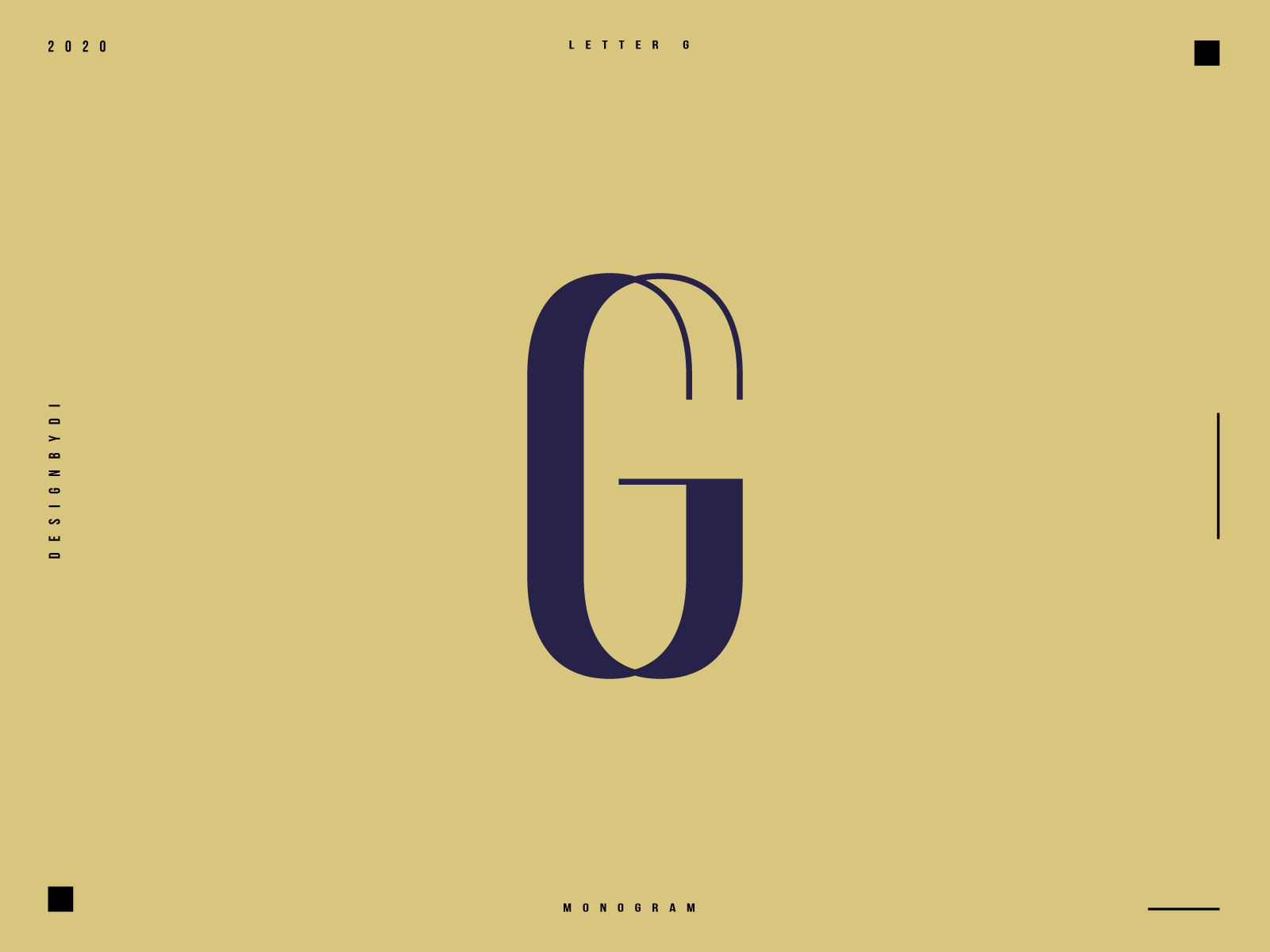 letter G monogram logo by designbydi on Dribbble