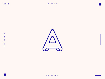 letter A monogram logo