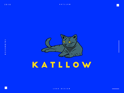 KATLLOW Logo Design / Cat Logo