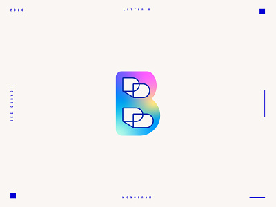 Lettermark B - B monogram logo design