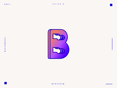 Lettermark B - B monogram logo design 2d adobe alphabet brand identity graphicdesign icon identity lettermark letters lineart logo logos logotype minimal monogram typography