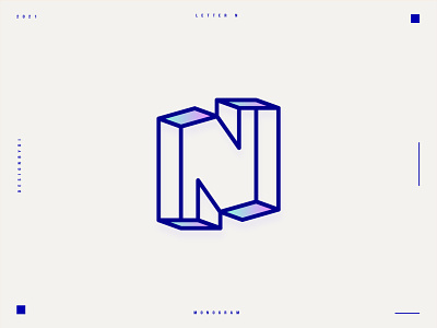 N Monogram Logo Design