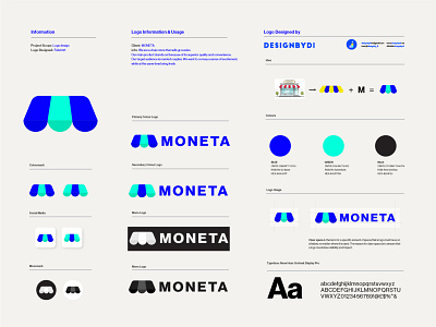 MONETA Brand identity Guideline - Lettermark M Logo