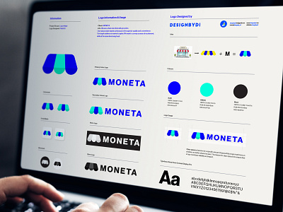 MONETA Brand identity Guideline - Lettermark M Logo