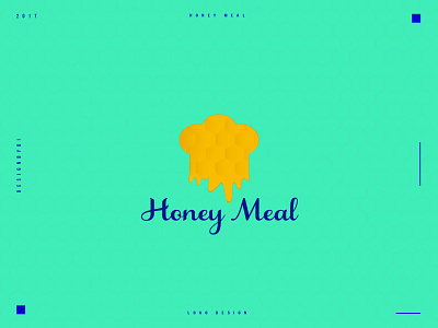 HONEY MEAL Brand identity 2d alphabet brand identity food graphicdesign honey icon lettermark letters lineart logo logotype minimal monogram resturant resturant logo typography
