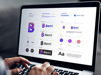 Berri logo design Guideline - Lettermark B adobe alphabet brand identity colorful graphicdesign icon identity lettermark letters logo logos logotype minimal modern logo monogram typography