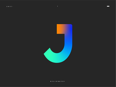 Lettermark J - J monogram logo design