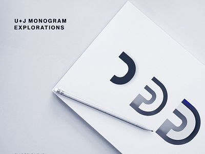 U+J Monogram Explorations alphabet best logo design brand identity idenity j j lettermarks lettermark logotype minimal modern logo monogram typography u u lettermatk u logo