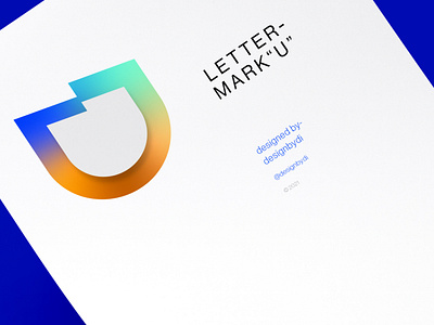 Lettermark U - U monogram logo design