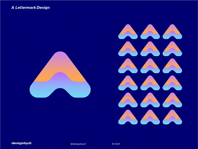 A Lettermatk a letter a lettermark a logo alphabet best logo designer in dribbble brand identity branding gradient logo graphicdesign icon lettermark logo logofolio logos mark minimal minimalist logo modern logo symbol