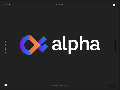 logo design concept for Alpha - (Unused) 2d a letter a lettermark a logo alphabet best designer best logo graphicdesign icon identity letter lettermark letters logo logotype minimal modern logo monogram top logo typography