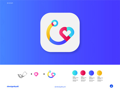 Alluwell Logo Design (app icon) 2d a lettermark a logo alphabet best designer branding graphicdesign health heart icon identity letters logo logotype love minimal modern logo monogram top logo typography