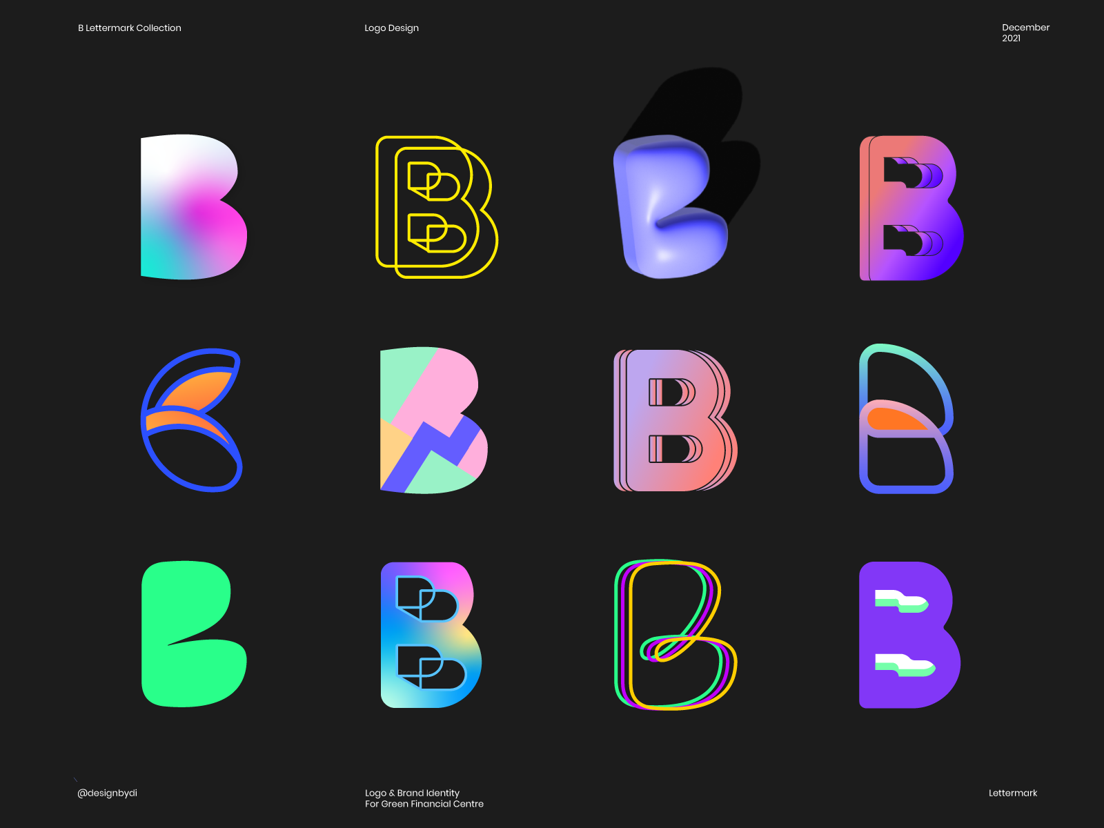 B Lettermark Logos Collection By Designbydi On Dribbble