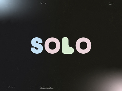 Solo Logo exploration for NFT marketplace brand identity branding colorful creatice crypto exploration future graphicdesign icon identity logo logos logotype mark minimal modern nft typography wordmark