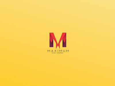 MAXIMUM men clothes logo design branding clothes design icon identity logo logos m mlogo shop vector